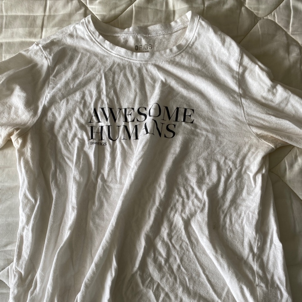 FIGS Awesome Humans Long Sleeve Undershirt
